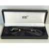 Montblanc BOHEME Gold & Noir PENNA STILOGRAFICA NO STONE Safety Fountain Pen BOX
