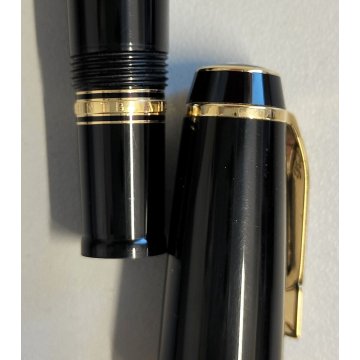 Montblanc BOHEME Gold & Noir PENNA STILOGRAFICA NO STONE Safety Fountain Pen BOX