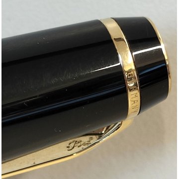 Montblanc BOHEME Gold & Noir PENNA STILOGRAFICA NO STONE Safety Fountain Pen BOX