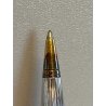 PENNA SFERA WATERMAN VINTAGE ARGENTATA DORATA DESIGN BALLPOINT PEN FUNZIONANTE