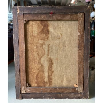 GRANDE QUADRO DIPINTO OLIO RELIGIOSO "Chiamata di San Pietro" Gesù Sant' Andrea