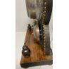 ANTICO OROLOGIO da TAVOLO SVEGLIA FINE '800 LEGNO SPECCHIO 2 CAMPANA WATCH CLOCK