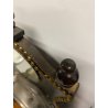 ANTICO OROLOGIO da TAVOLO SVEGLIA FINE '800 LEGNO SPECCHIO 2 CAMPANA WATCH CLOCK