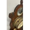 ANTICO OROLOGIO da TAVOLO SVEGLIA FINE '800 LEGNO SPACCHIO 2 CAMPANA CLOCK WATCH