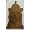 ANTICO OROLOGIO da TAVOLO SVEGLIA FINE '800 LEGNO SPACCHIO 2 CAMPANA CLOCK WATCH