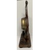 ANTICO OROLOGIO da TAVOLO SVEGLIA FINE '800 LEGNO SPACCHIO 2 CAMPANA CLOCK WATCH