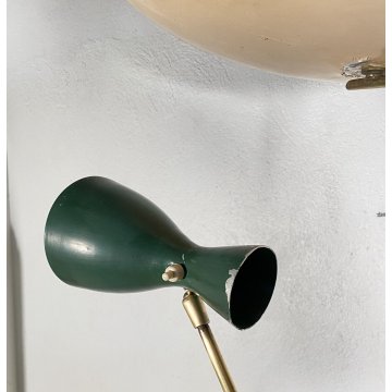 ARREDOLUCE LAMPADA DA TERRA PIANTANA FLOOR LAMP ANNI 60/70 ANGELO LELLI OTTONE