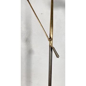 ARREDOLUCE LAMPADA DA TERRA PIANTANA FLOOR LAMP ANNI 60/70 ANGELO LELLI OTTONE