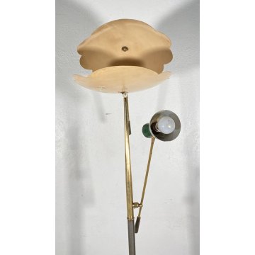 ARREDOLUCE LAMPADA DA TERRA PIANTANA FLOOR LAMP ANNI 60/70 ANGELO LELLI OTTONE