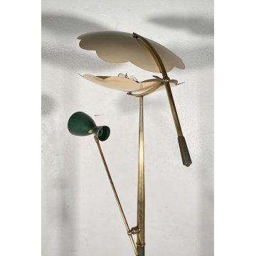 ARREDOLUCE LAMPADA DA TERRA PIANTANA FLOOR LAMP ANNI 60/70 ANGELO LELLI OTTONE