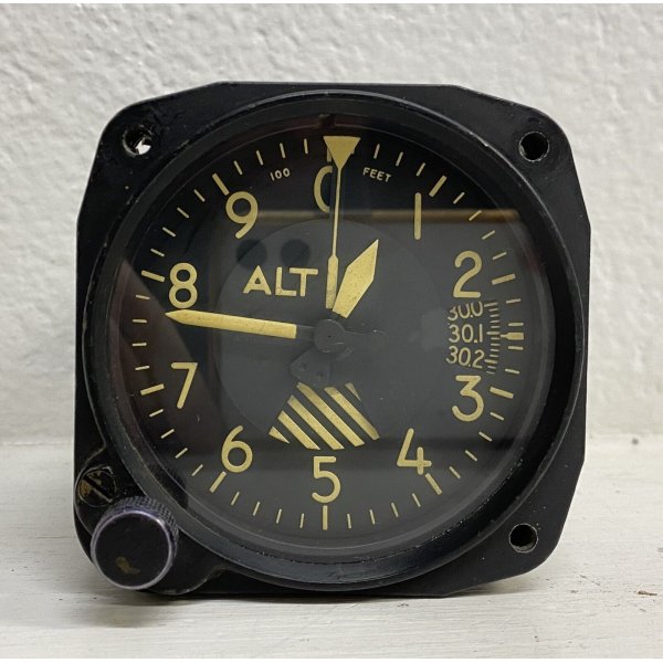 ALTIMETRO PRESSURE AN 5760-4 B KOLLSMAN ACCESSORIO AEREO ANNI 60 ALTIMETER  EPOCA