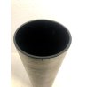 VASO CILINDRICO VETRO SCAVO BRONZATO STILE Barbini DECORO ASTRATTO LINEE 36 cm/h