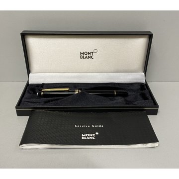 PENNA SFERA Montblanc Meisterstuck CLASSIC NERO ORO vintage BALLPOINT PEN box