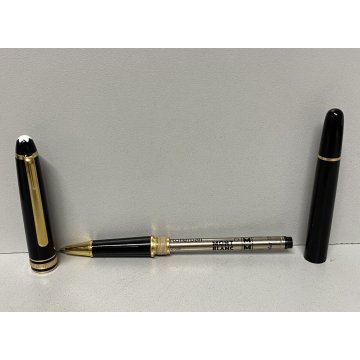 PENNA SFERA Montblanc Meisterstuck CLASSIC NERO ORO vintage BALLPOINT PEN box