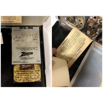 RADIO ZENITH Royal 3000 TRANS-OCEANIC VINTAGE MULTIBAND FUNZIONANTE EPOCA '60/70