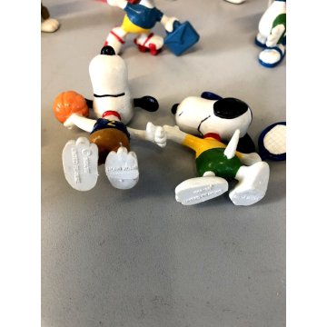LOTTO 11 + 4  pz SNOOPY PEANUTS figurine VINTAGE vari TOPPER MATITA anni '60
