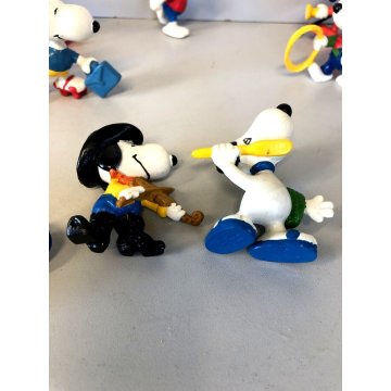 LOTTO 11 + 4  pz SNOOPY PEANUTS figurine VINTAGE vari TOPPER MATITA anni '60