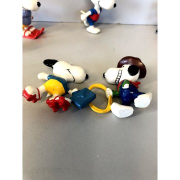 LOTTO 11 + 4  pz SNOOPY PEANUTS figurine VINTAGE vari TOPPER MATITA anni '60