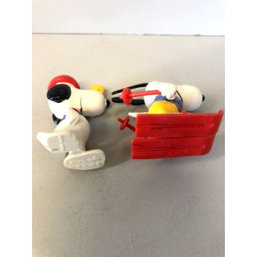 LOTTO 11 + 4  pz SNOOPY PEANUTS figurine VINTAGE vari TOPPER MATITA anni '60
