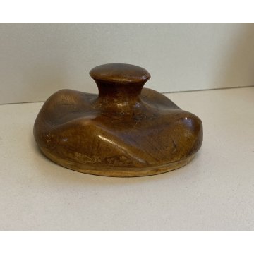 PORTA PIPE 2 pz CON VANO PORTA TABACCO LEGNO VINTAGE STAND PIPES HOLDER ANNI 70