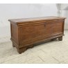 ANTICA CASSAPANCA LOMBARDA legno NOCE epoca 1800 OLD WOOD CHEST