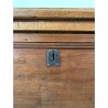 ANTICA CASSAPANCA LOMBARDA legno NOCE epoca 1800 OLD WOOD CHEST