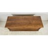 ANTICA CASSAPANCA LOMBARDA legno NOCE epoca 1800 OLD WOOD CHEST