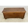 ANTICA CASSAPANCA LOMBARDA legno NOCE epoca 1800 OLD WOOD CHEST