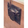 ANTICA CASSAPANCA LOMBARDA legno NOCE epoca 1800 OLD WOOD CHEST