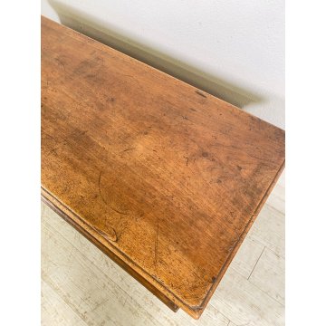 ANTICA CASSAPANCA LOMBARDA legno NOCE epoca 1800 OLD WOOD CHEST