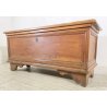 ANTICA CASSAPANCA LOMBARDA legno NOCE epoca 1800 OLD WOOD CHEST