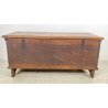 ANTICA CASSAPANCA LOMBARDA legno NOCE epoca 1800 OLD WOOD CHEST