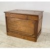 ANTICA CASSAPANCA LEGNAIA RUSTICA CASTAGNO epoca 1900 OLD WOOD CHEST BAULE