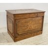 ANTICA CASSAPANCA LEGNAIA RUSTICA CASTAGNO epoca 1900 OLD WOOD CHEST BAULE