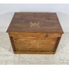 ANTICA CASSAPANCA LEGNAIA RUSTICA CASTAGNO epoca 1900 OLD WOOD CHEST BAULE