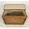 ANTICA CASSAPANCA LEGNAIA RUSTICA CASTAGNO epoca 1900 OLD WOOD CHEST BAULE