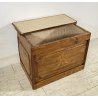 ANTICA CASSAPANCA LEGNAIA RUSTICA CASTAGNO epoca 1900 OLD WOOD CHEST BAULE