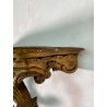 CONSOLLE LEGNO DORATO STILE BAROCCO epoca 1800 DA PARETE ETAGERE MENSOLA