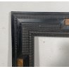 ANTICA CORNICE GUILLOCHE EPOCA 800 LEGNO SCOLPITO EBANIZZATO RADICA NOCE FRAME