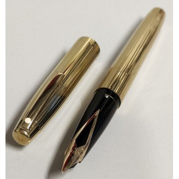 SHEAFFER IMPERIAL anni 70 INLAID NIB penna stilografica DORATA OLD FOUNTAIN PEN