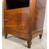 ANTICA COPPIA COMODINO COMODA CAPPUCCINO 1800 LEGNO NOCE ANTA RIBALTA EPOCA