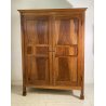 ANTICO ARMADIO IMPERO GUARDAROBA 800 LEGNO NOCE 2 ANTE RUSTICO APPENDIABITI OLD