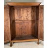 ANTICO ARMADIO IMPERO GUARDAROBA 800 LEGNO NOCE 2 ANTE RUSTICO APPENDIABITI OLD