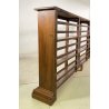 ANTICA LIBRERIA LEGNO NOCE ETAGERE CREDENZA 1800 EPOCA LIBRARY ESPOSITORE PIATTI