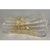 ITALAMP LAMPADA MURO APPLIQUE MURANO FIOCCO VETRO ORO BAROVIER LAMP OLD VINTAGE