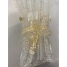 ITALAMP LAMPADA MURO APPLIQUE MURANO FIOCCO VETRO ORO BAROVIER LAMP OLD VINTAGE