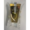 ITALAMP LAMPADA MURO APPLIQUE MURANO FIOCCO VETRO ORO BAROVIER LAMP OLD VINTAGE