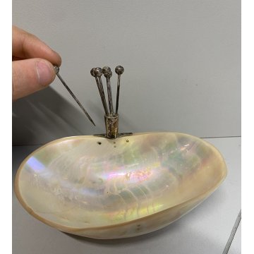 CIOTOLA ANTIPASTIERA CONCHIGLIA ARGENTO 923 Kohler & Schaefer SHELL MADREPERLA