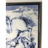 QUADRO HANS ERNI RASTENDES PFERDEPAAR LITOGRAFIA MULTIPLO 90 LIMITED EDITION  