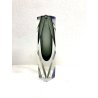 VASO VINTAGE VETRO Murano SOMMERSO GOCCIA GRIGIO FUME' TRASPARENTE 25 cm/h '60s